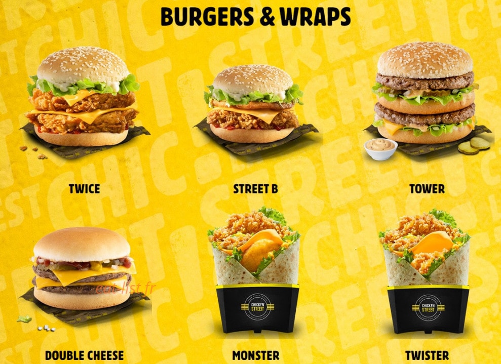 Chicken Street — carte page 3