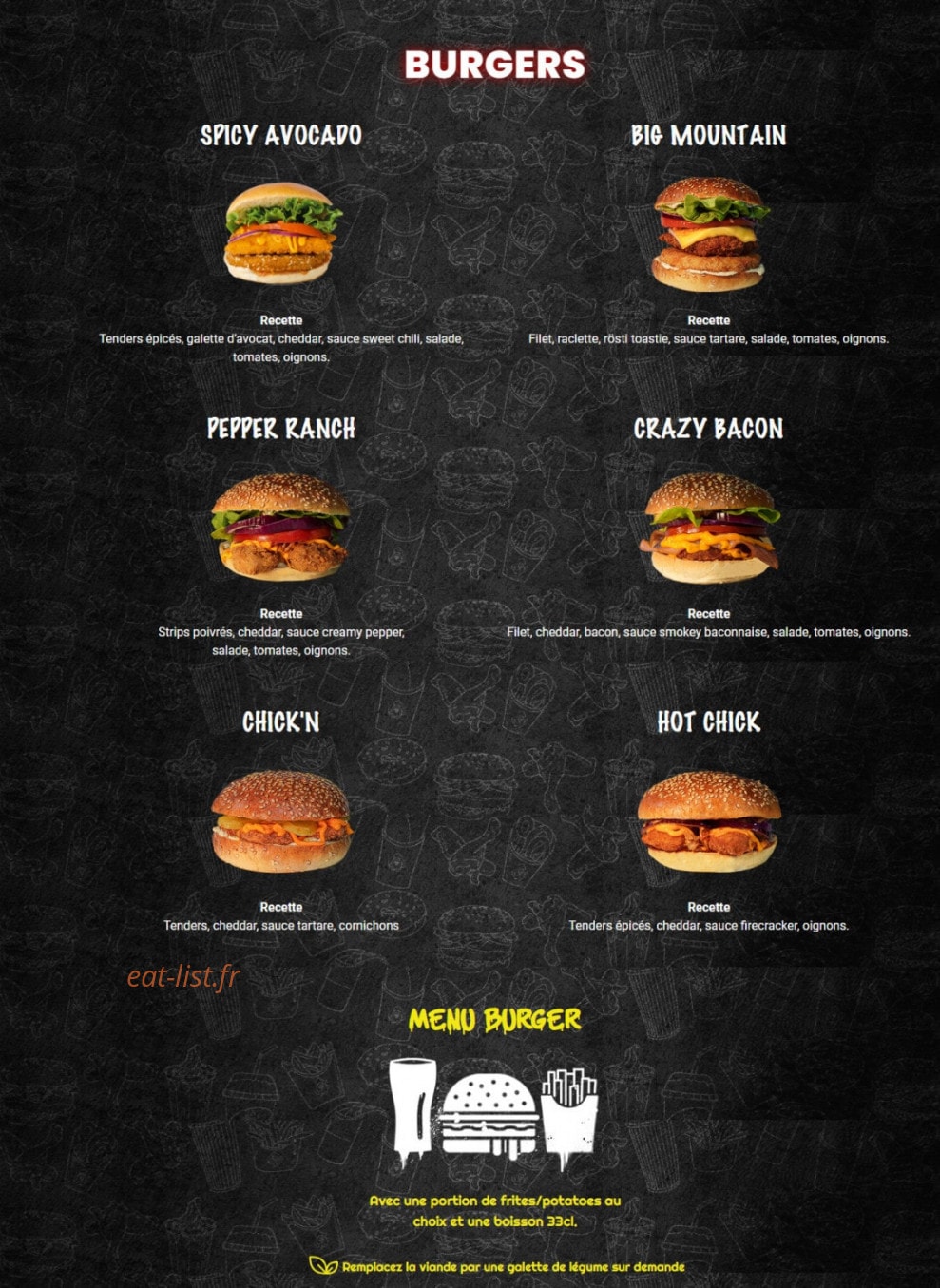 Chicken Time — carte page 3