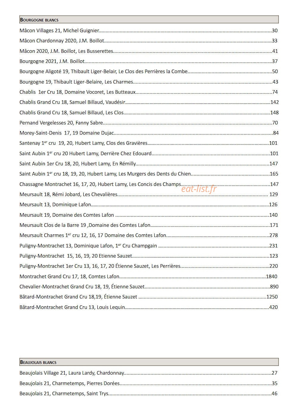 Comestibles — carte page 7