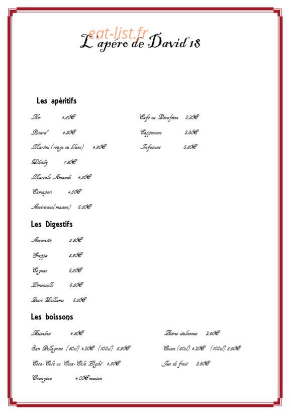 David 18 — carte page 10