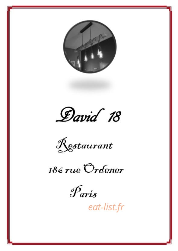 David 18 — carte page 1