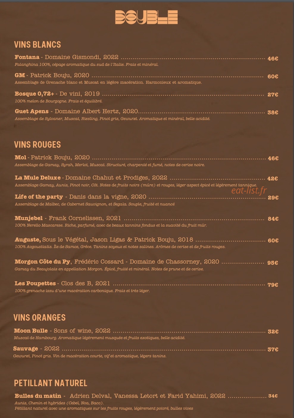 Double — carte page 2