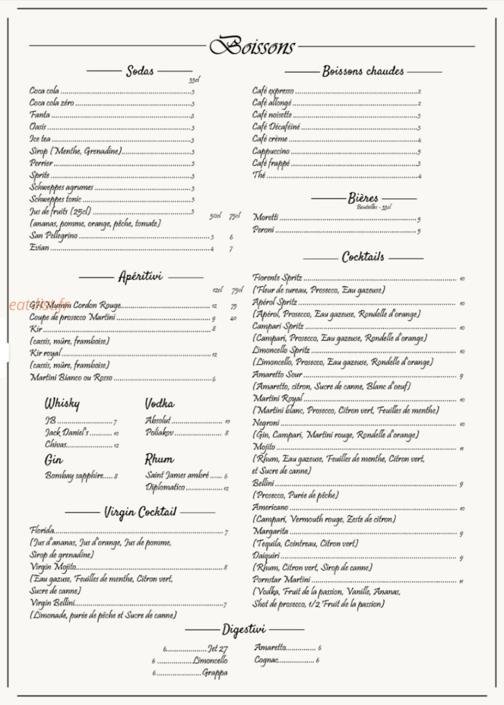 Due Fratelli — carte page 2