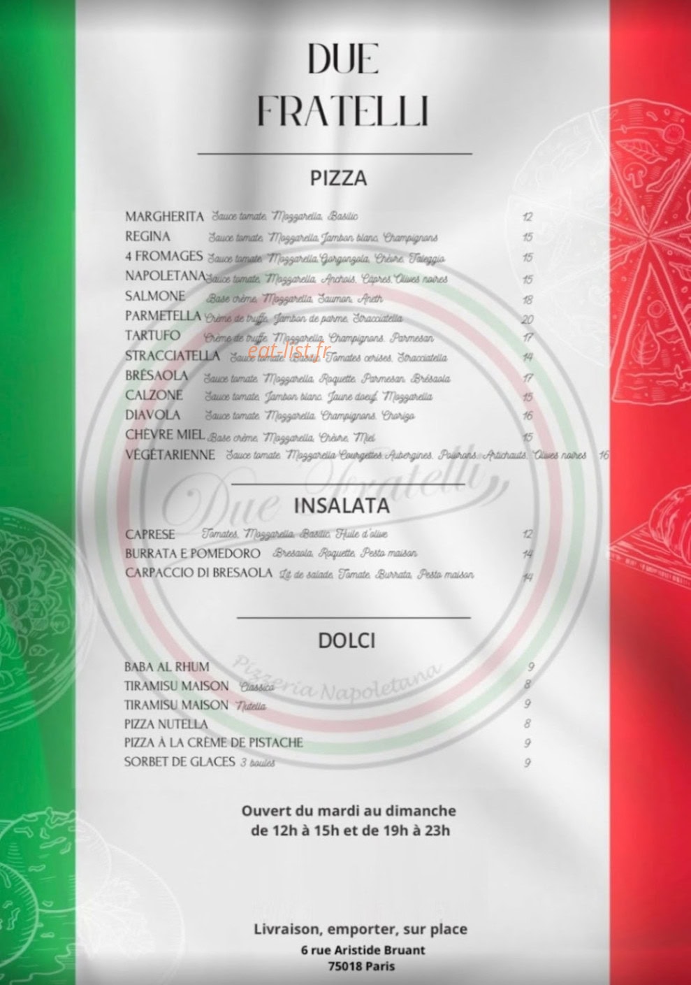 Due Fratelli — carte page 1