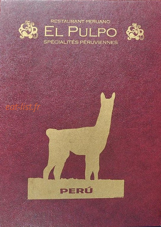 El pulpo — carte page 1