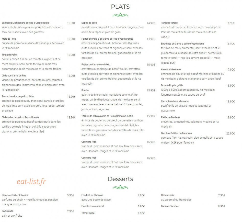 El Tequila — carte page 3