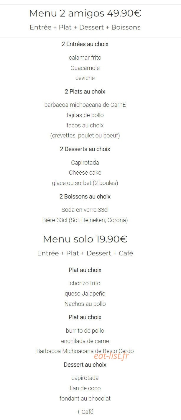 El Tequila — carte page 5