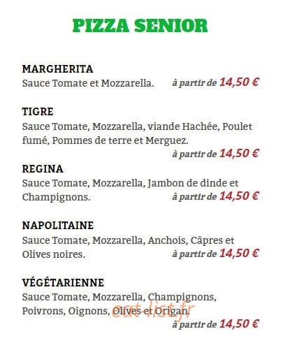 Florance pizza — carte page 2