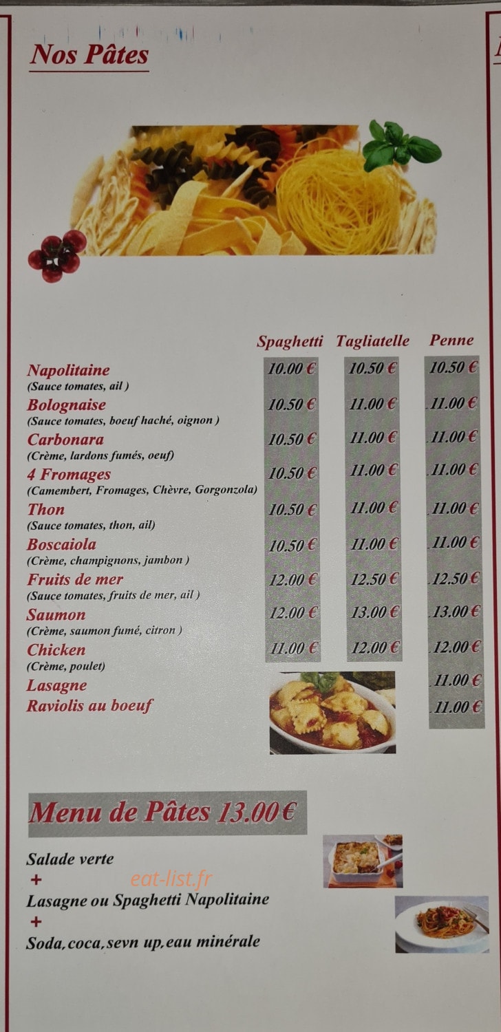 Four Saisons — carte page 4