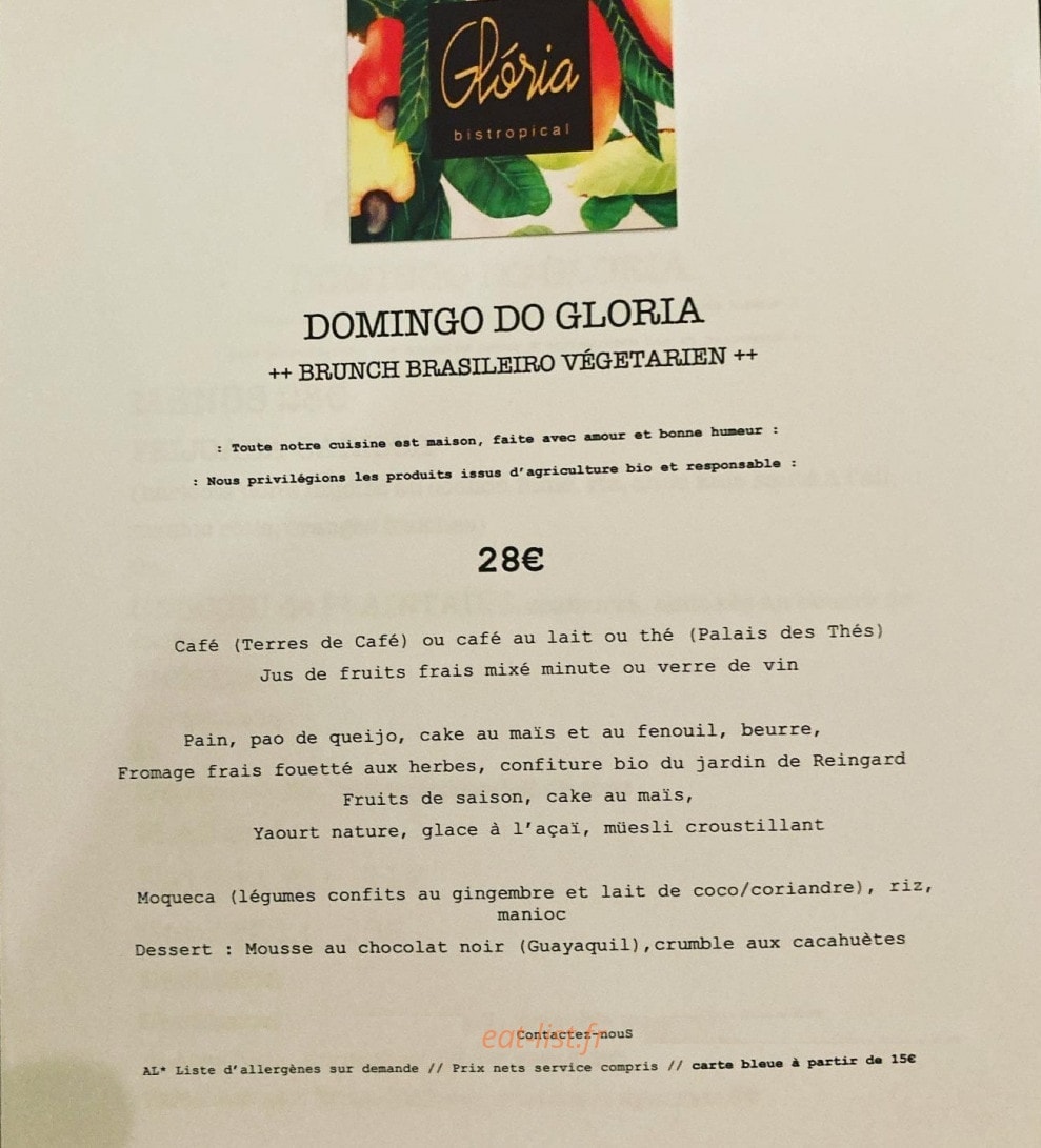 Gloria — carte page 2