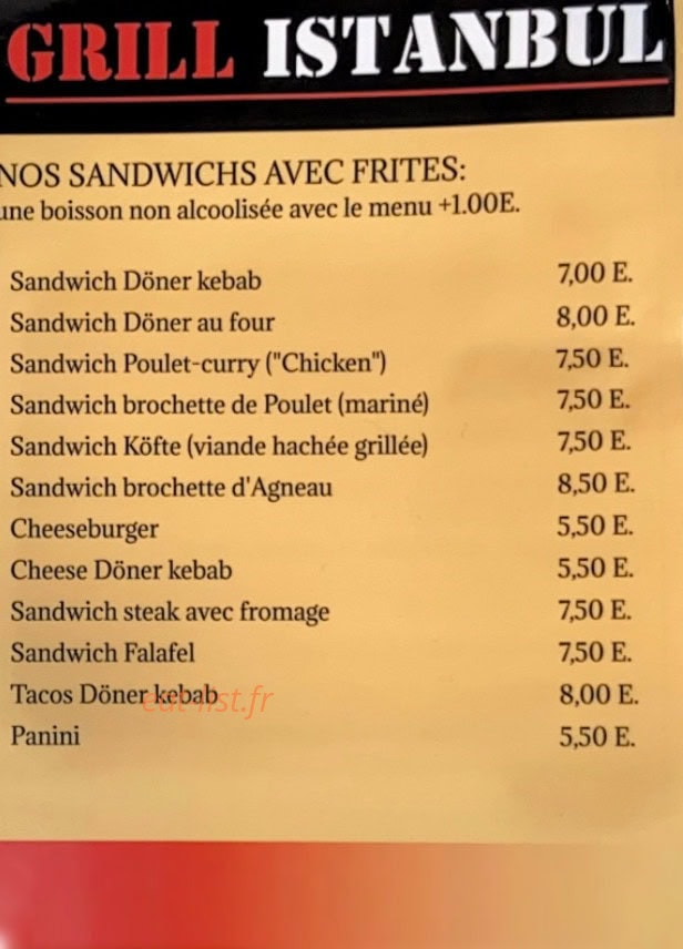 Grill Istanbul — carte page 3