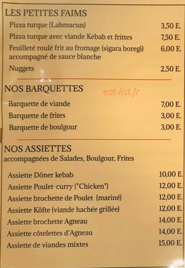 Grill Istanbul — carte page 2