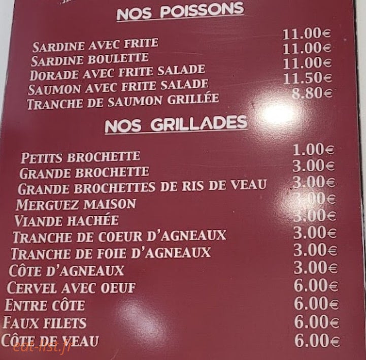 Grillades Au Feu de Bois — carte page 2
