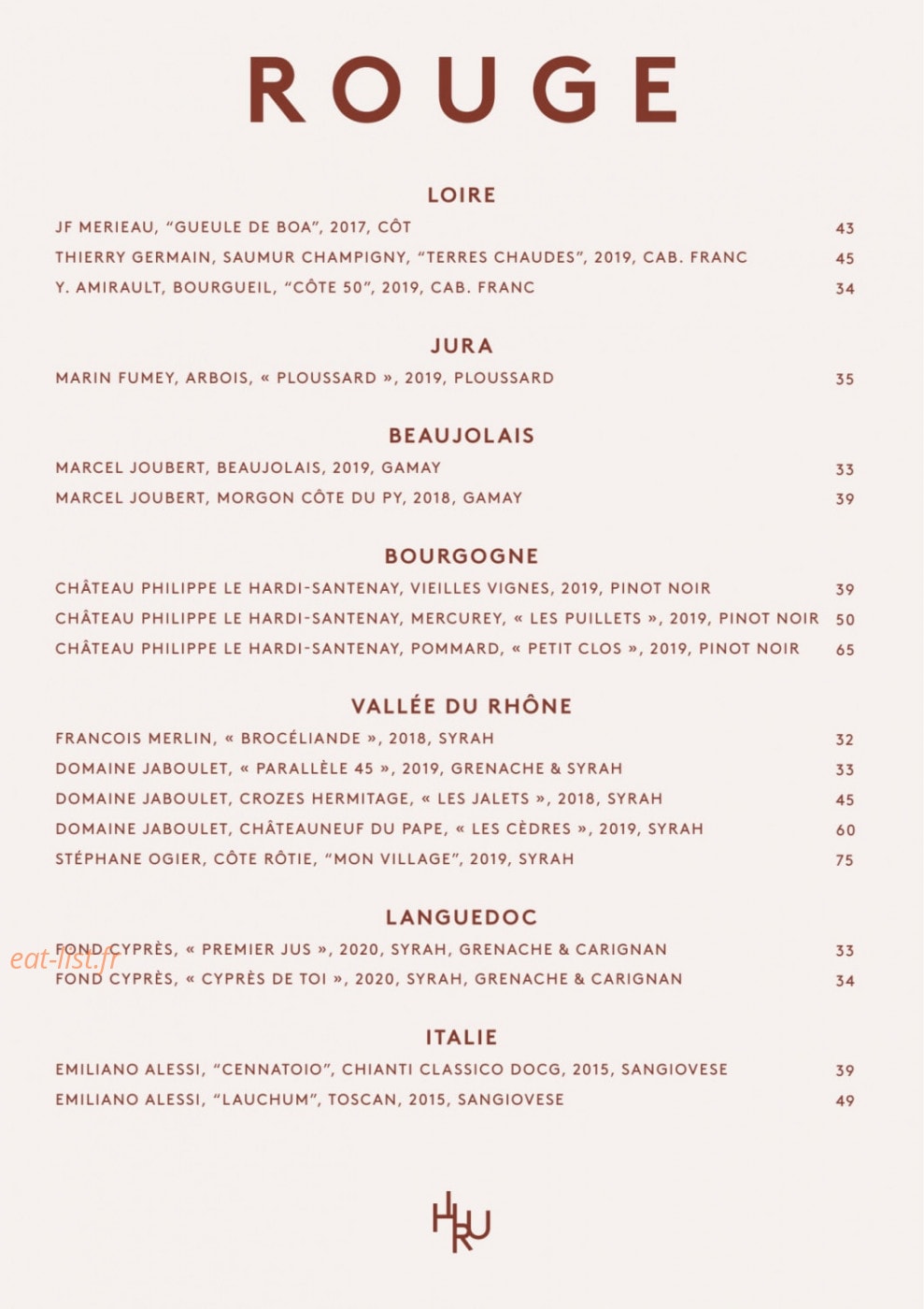 Hiru Paris Montmartre — carte page 9