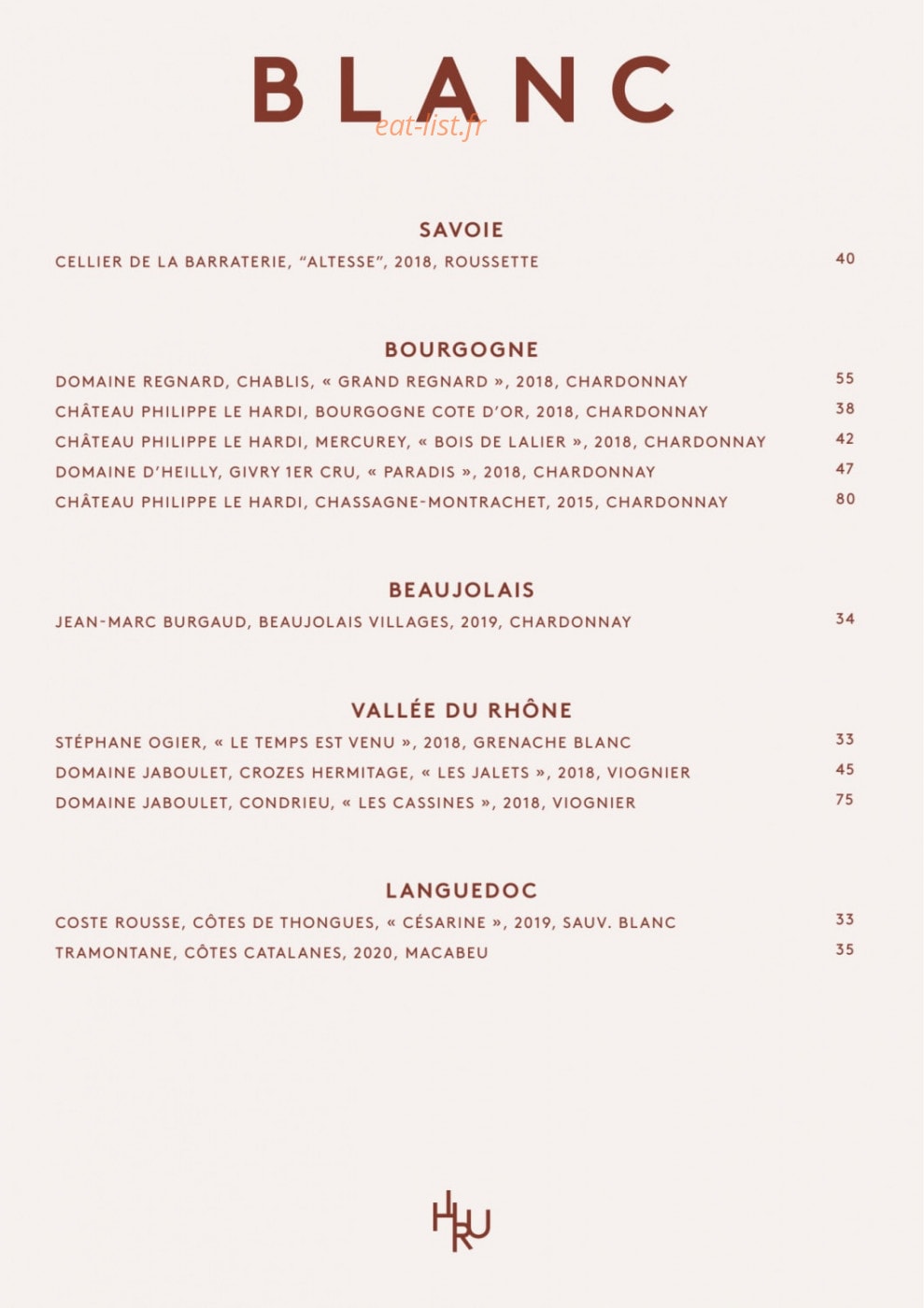 Hiru Paris Montmartre — carte page 11