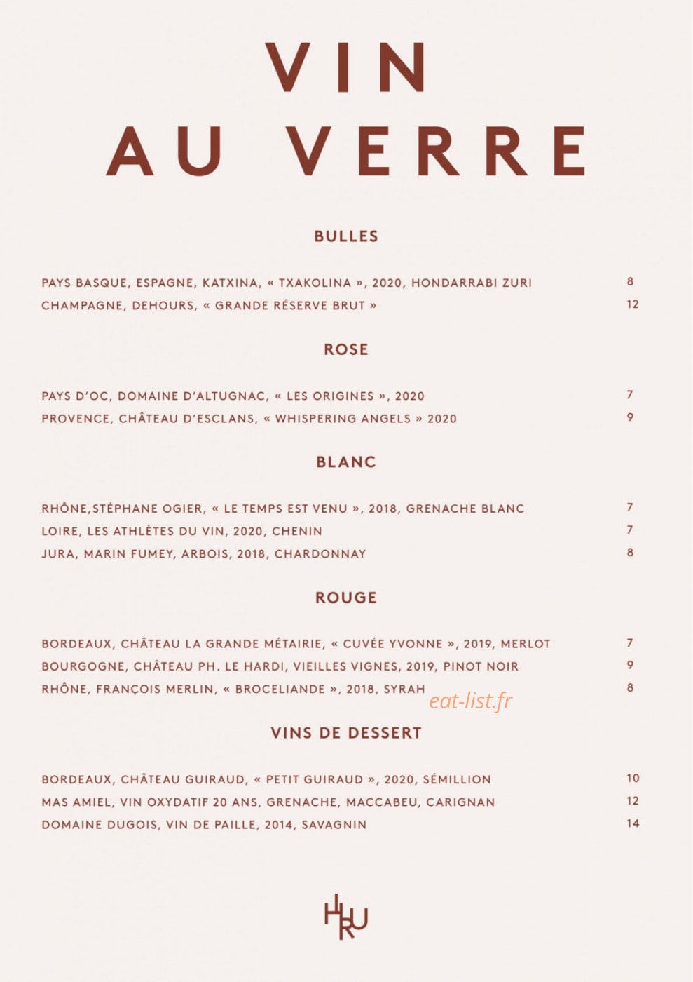 Hiru Paris Montmartre — carte page 2