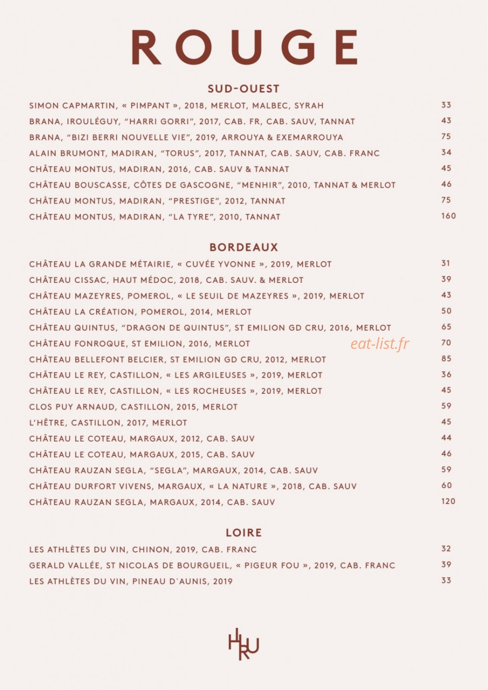 Hiru Paris Montmartre — carte page 8