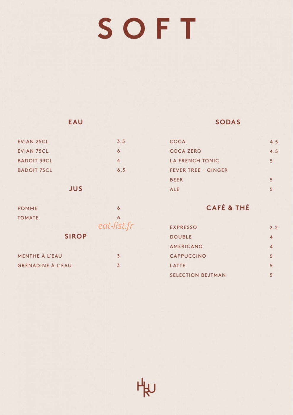 Hiru Paris Montmartre — carte page 12