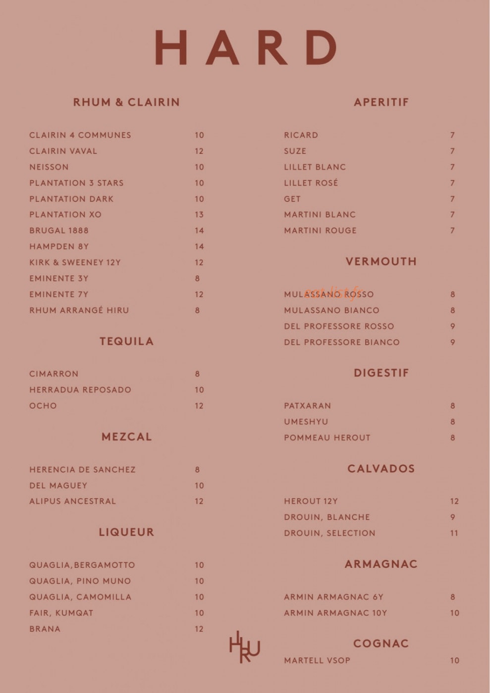 Hiru Paris Montmartre — carte page 14