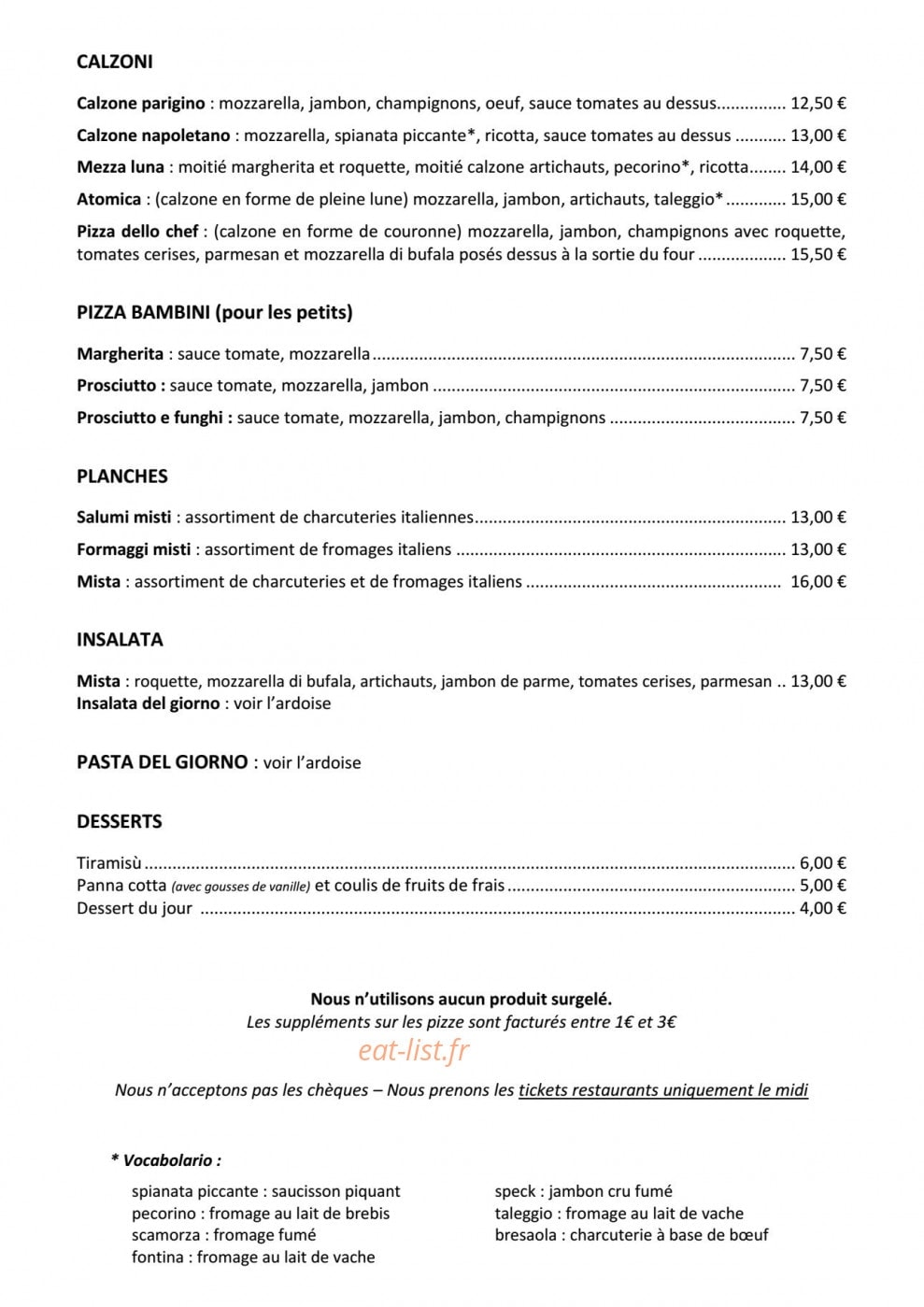In bocca al lupo — carte page 2