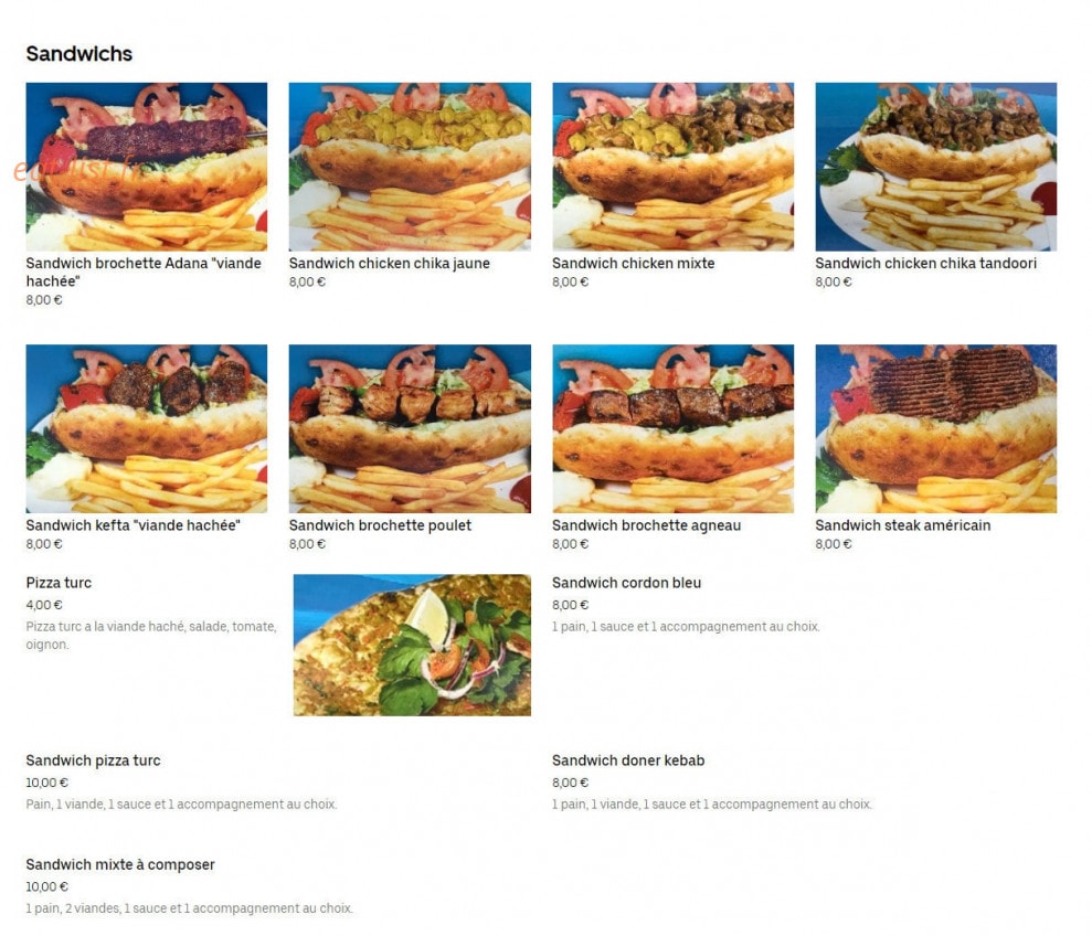 Istanbul Grill — carte page 3