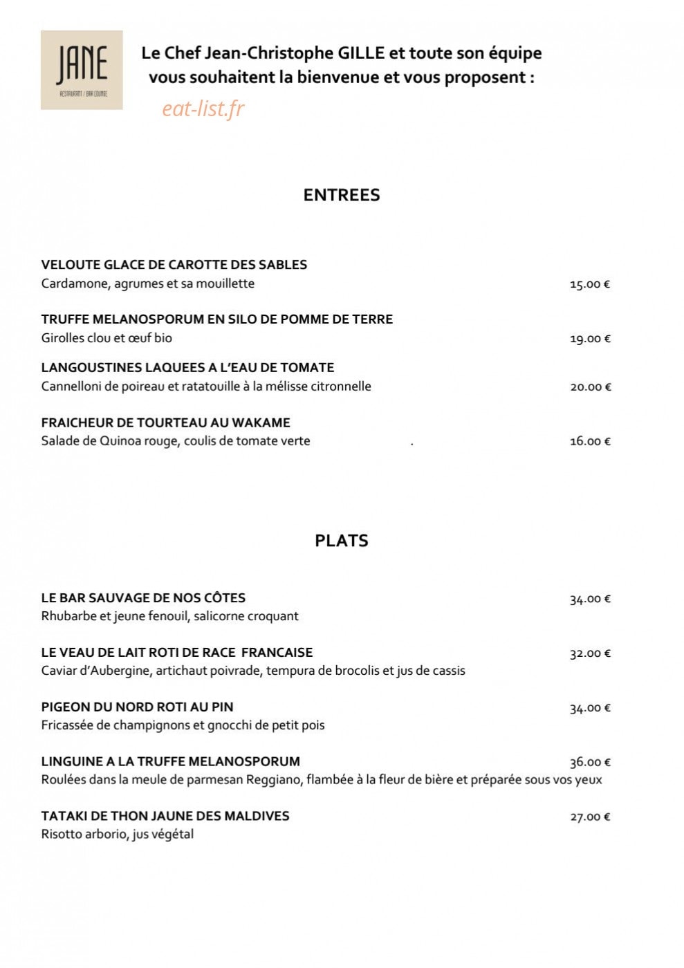 Jane — carte page 1