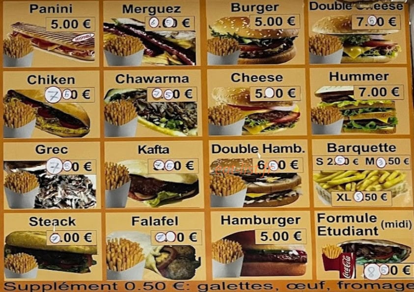 Kebab Mina — carte page 2
