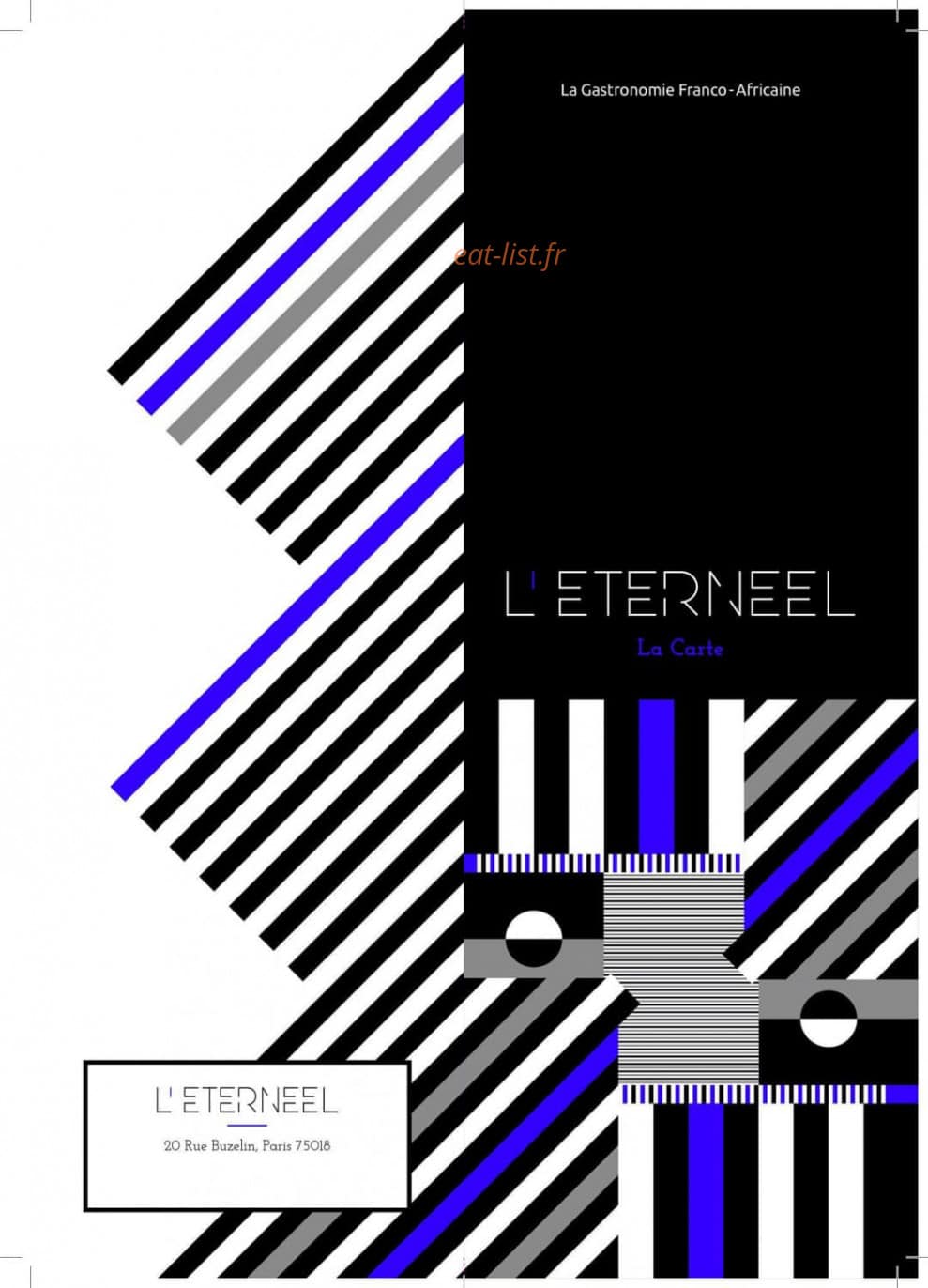 L'eterneel — carte page 1