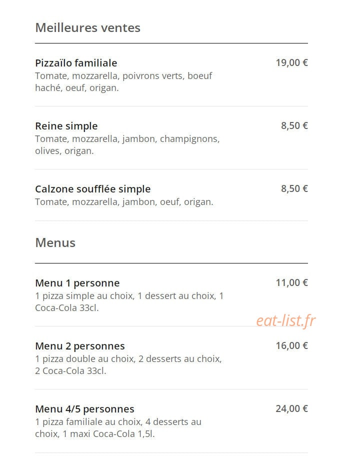 La Bohémienne — carte page 1
