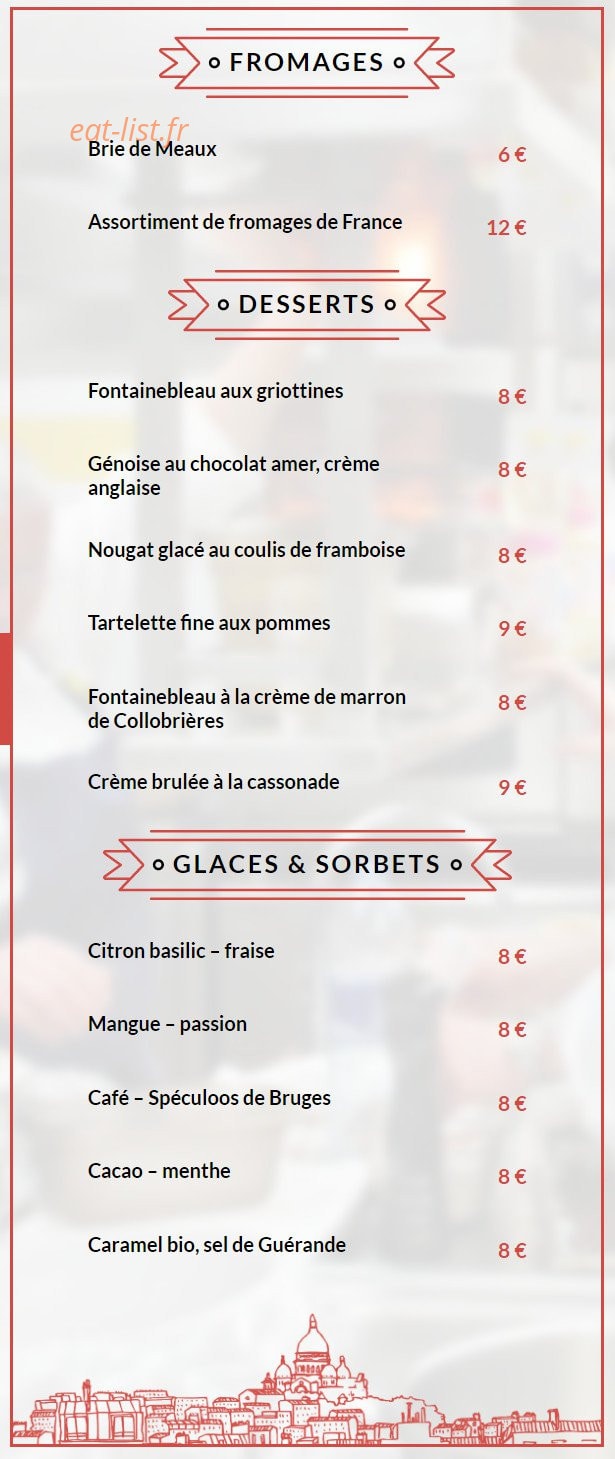 La Bonne Franquette — carte page 8