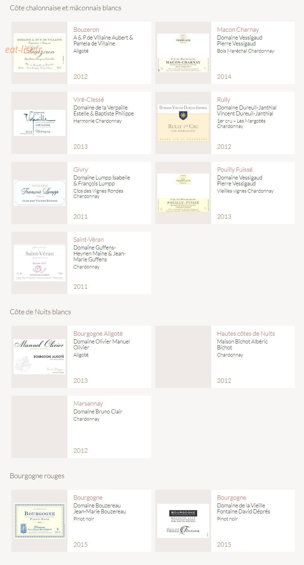 La Bonne Franquette — carte page 24