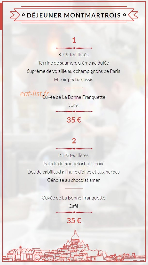 La Bonne Franquette — carte page 9