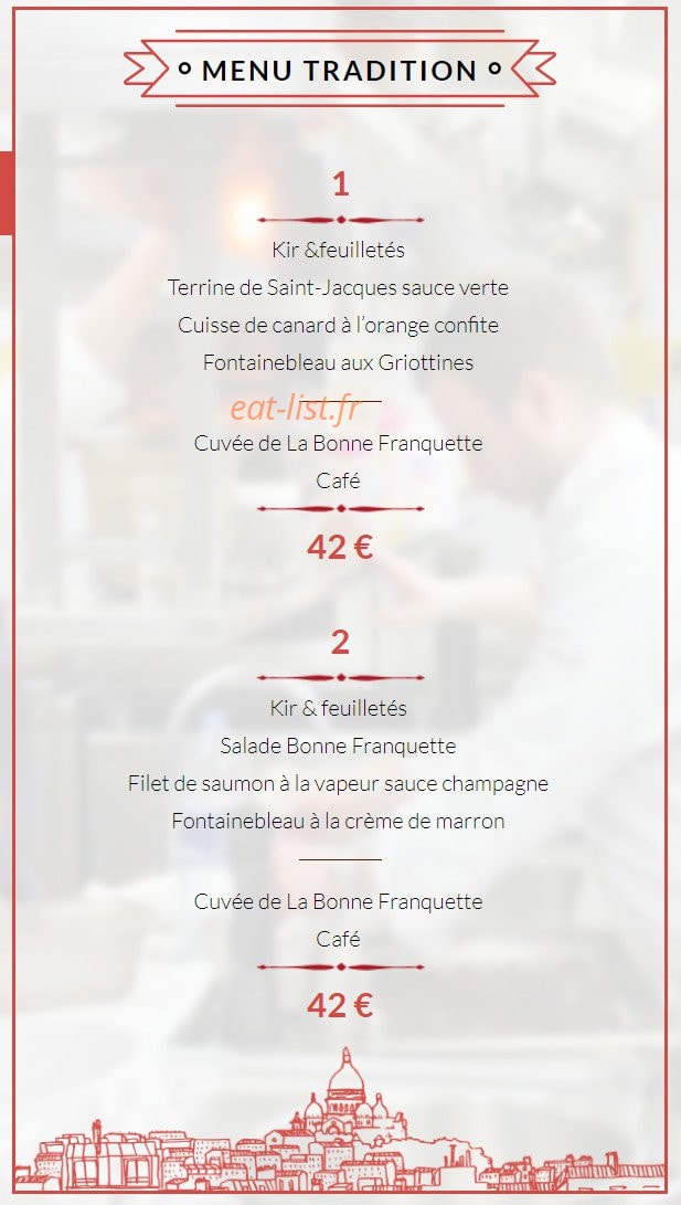 La Bonne Franquette — carte page 10
