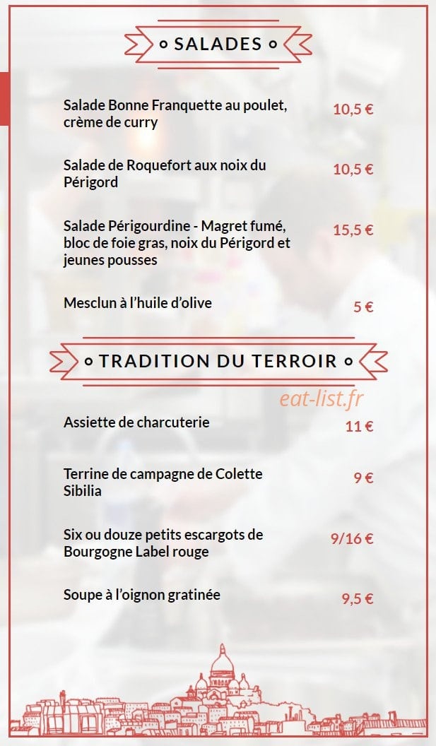 La Bonne Franquette — carte page 2
