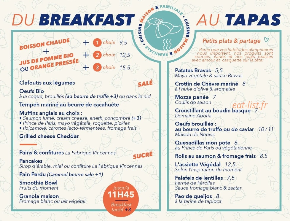 La Casquette — carte page 2