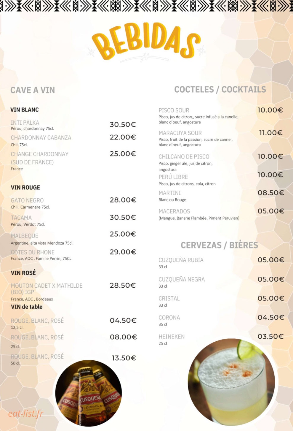 La Chingana — carte page 4