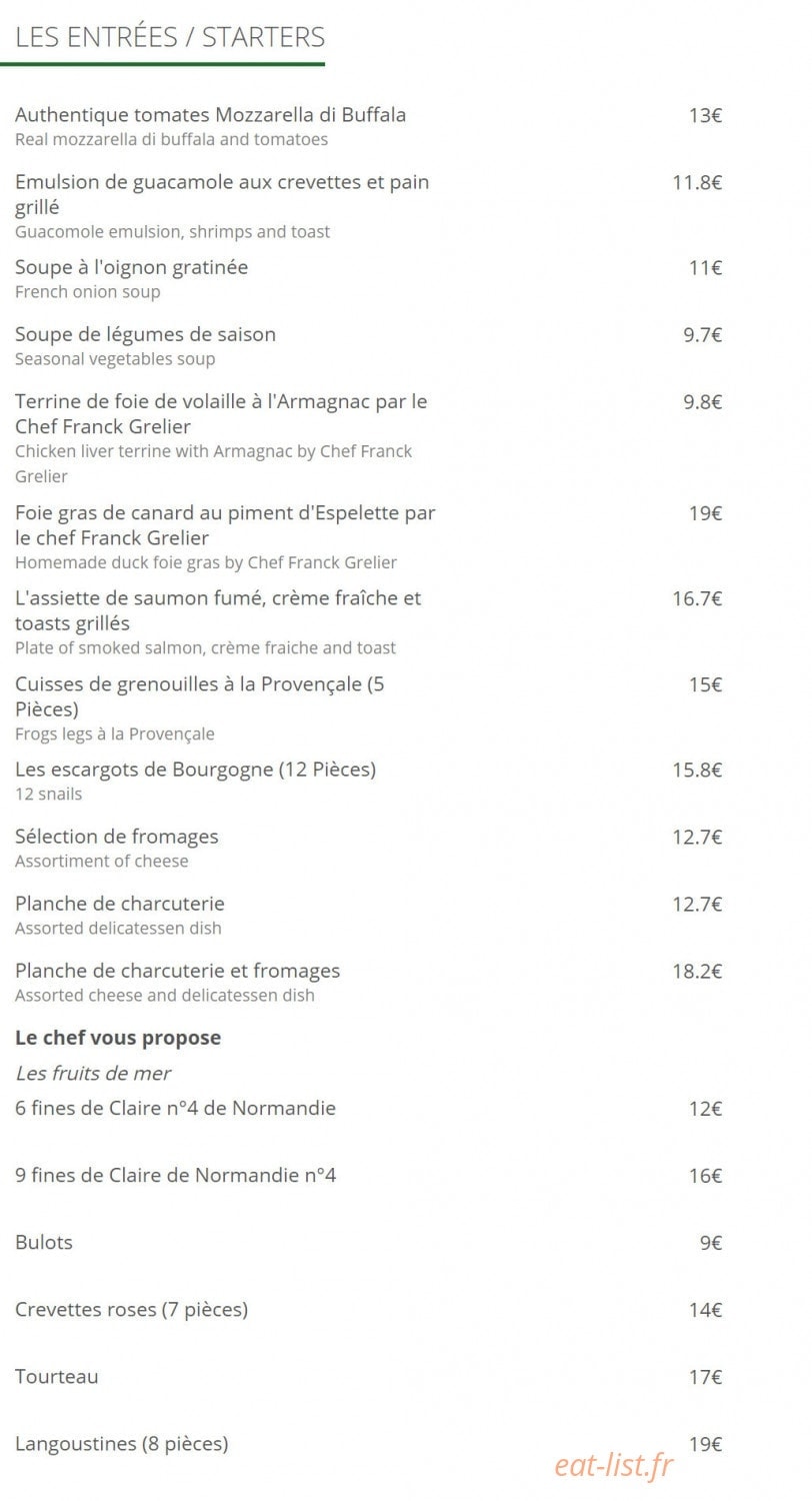 La Crémaillère 1900 — carte page 2