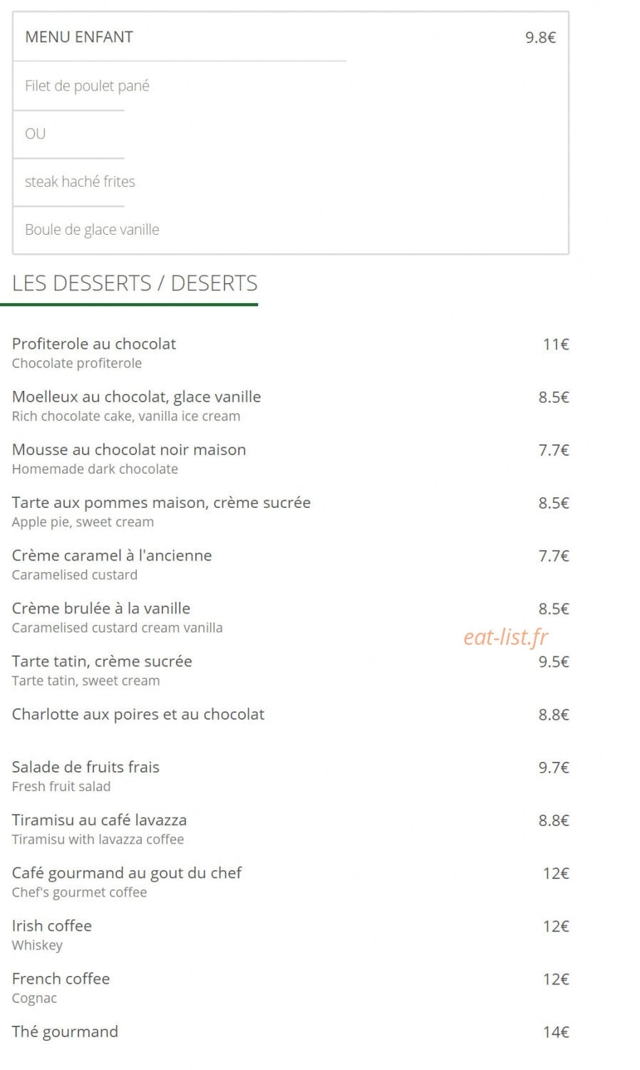La Crémaillère 1900 — carte page 7