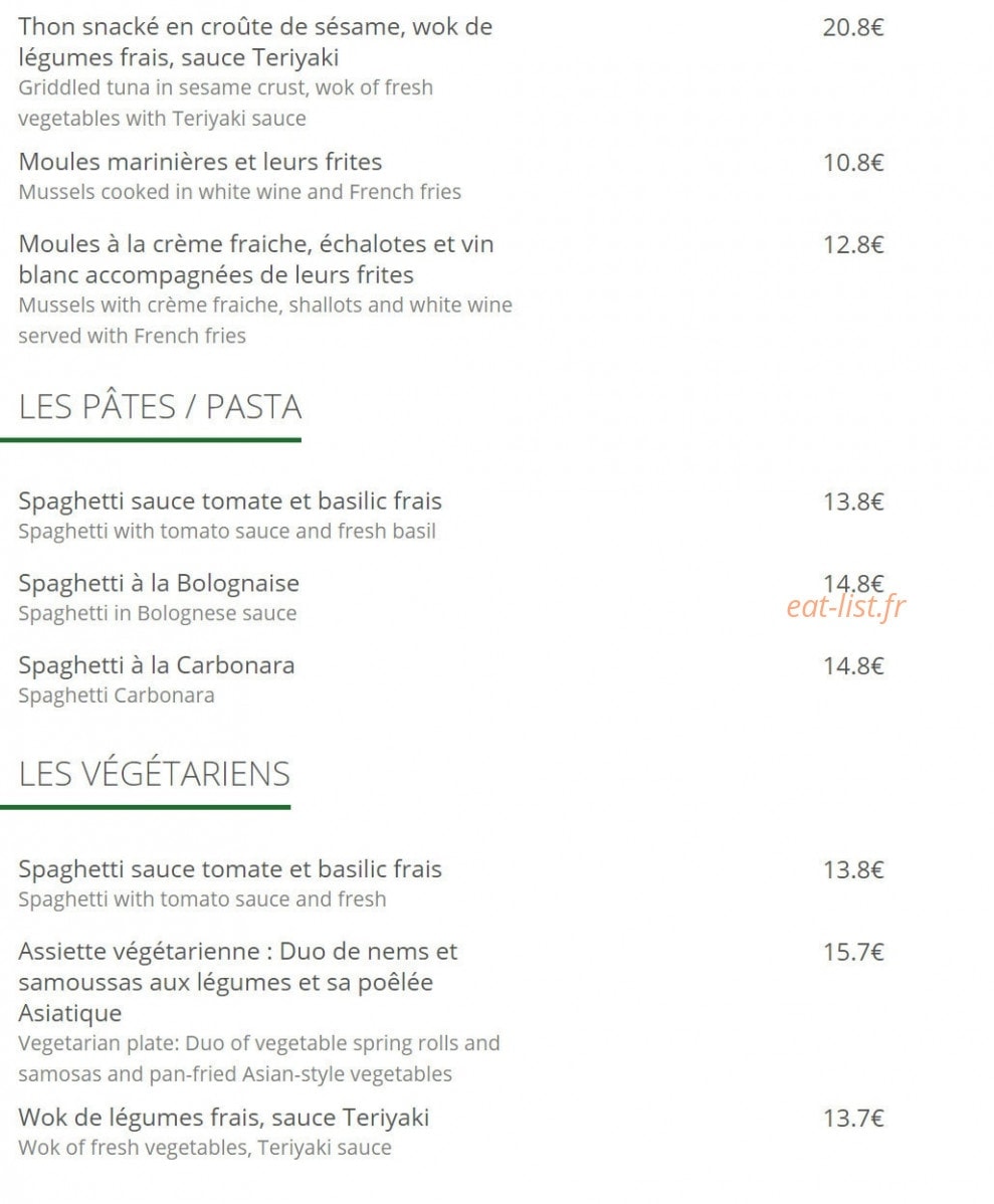 La Crémaillère 1900 — carte page 4