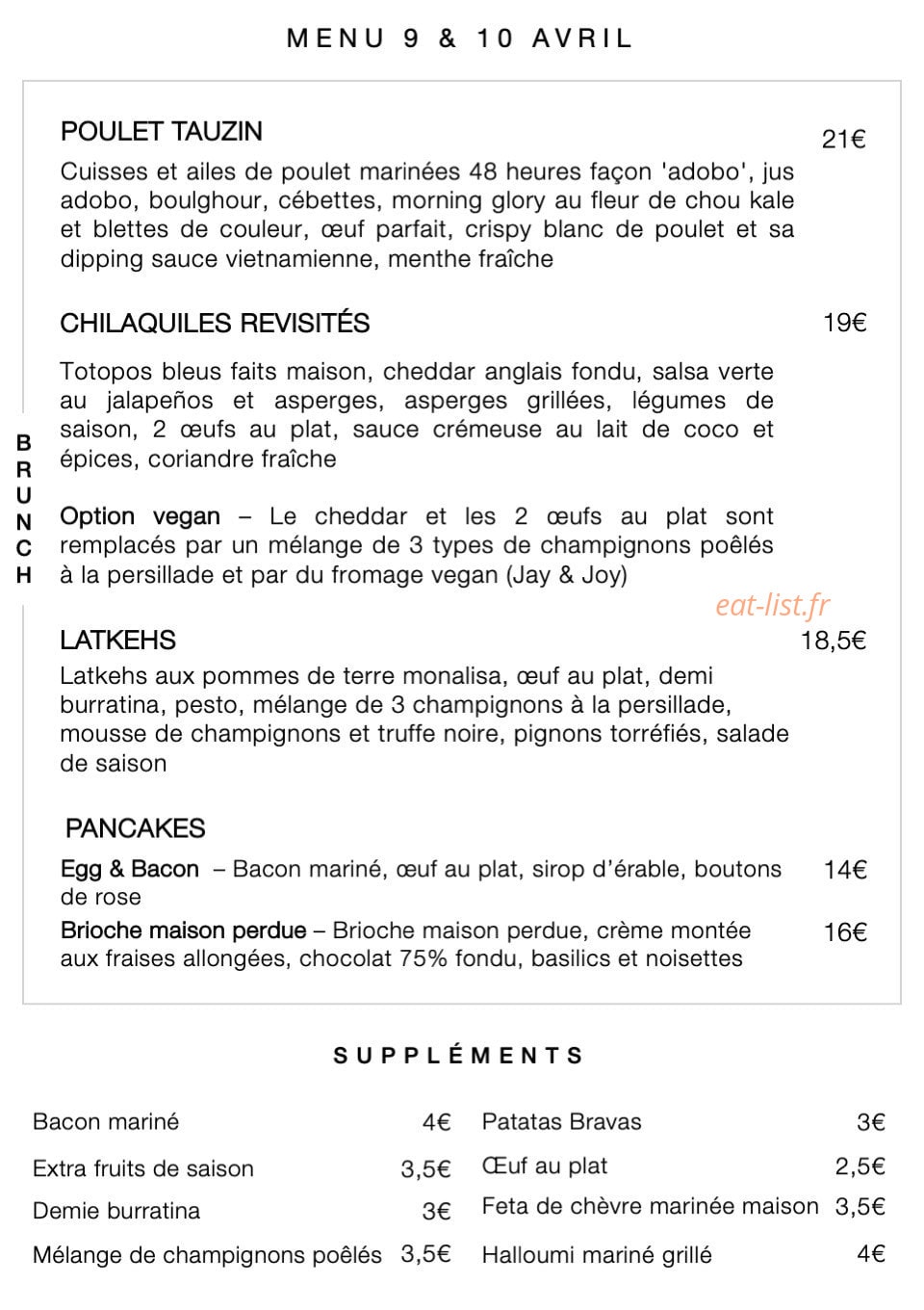 La Main Noire — carte page 1