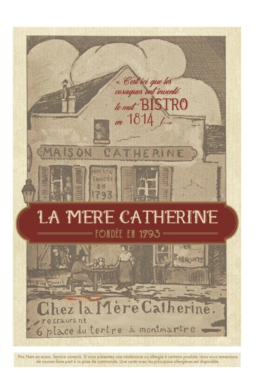 La Mère Catherine — carte page 4