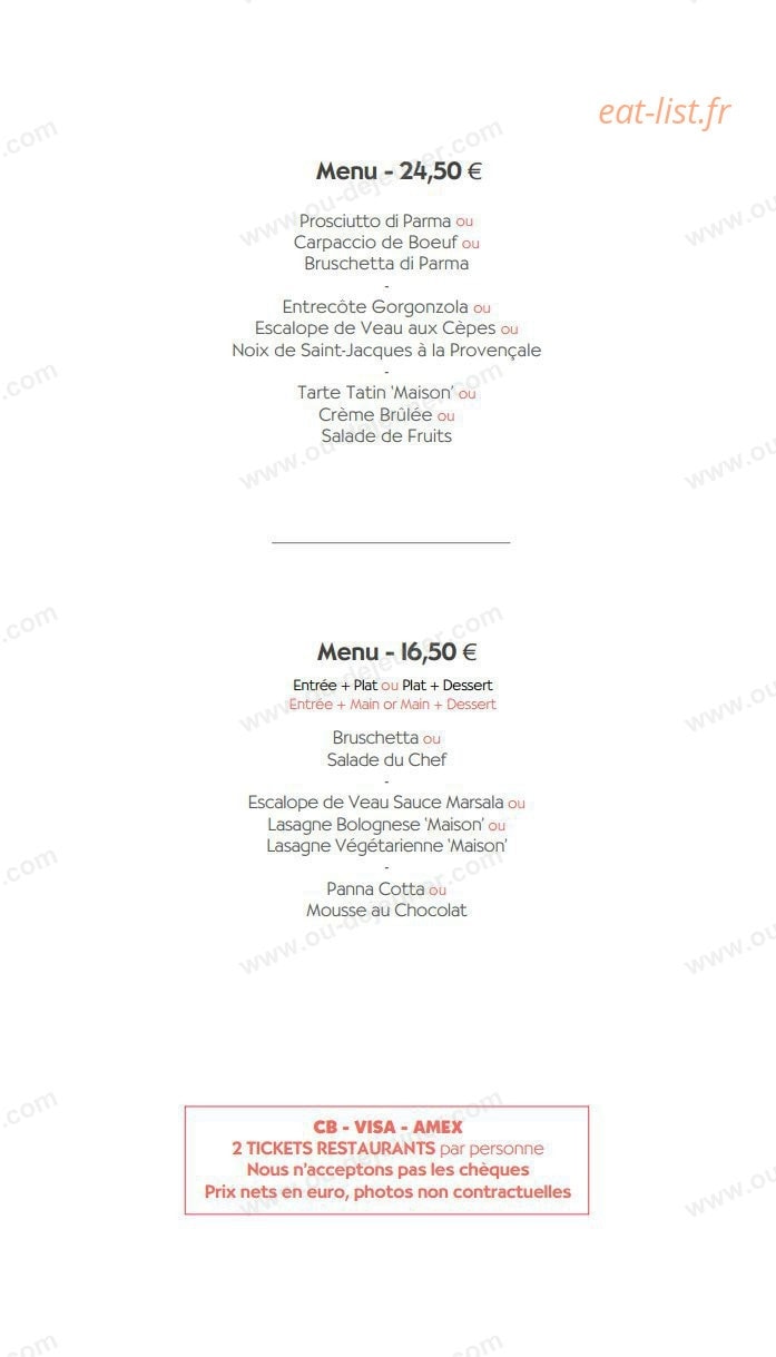 La Scuderia Del Mulino — carte page 2