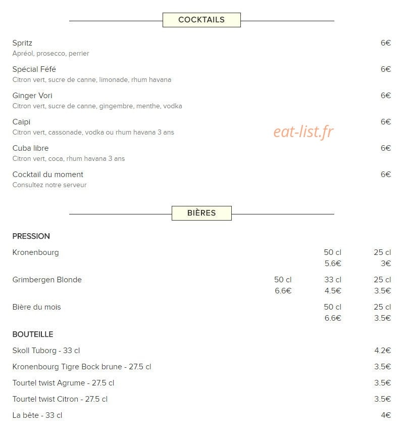 La Terrasse — carte page 3