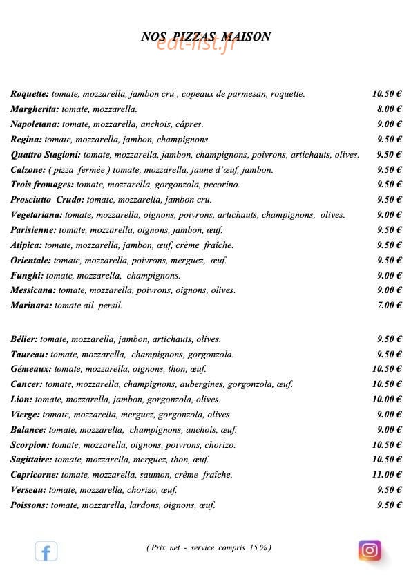 La Tipica — carte page 2