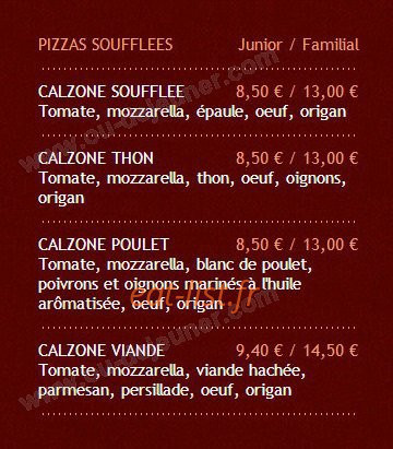 Latino pizza — carte page 4
