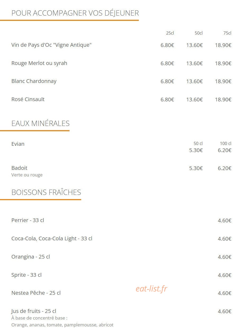 Le Basilic — carte page 7