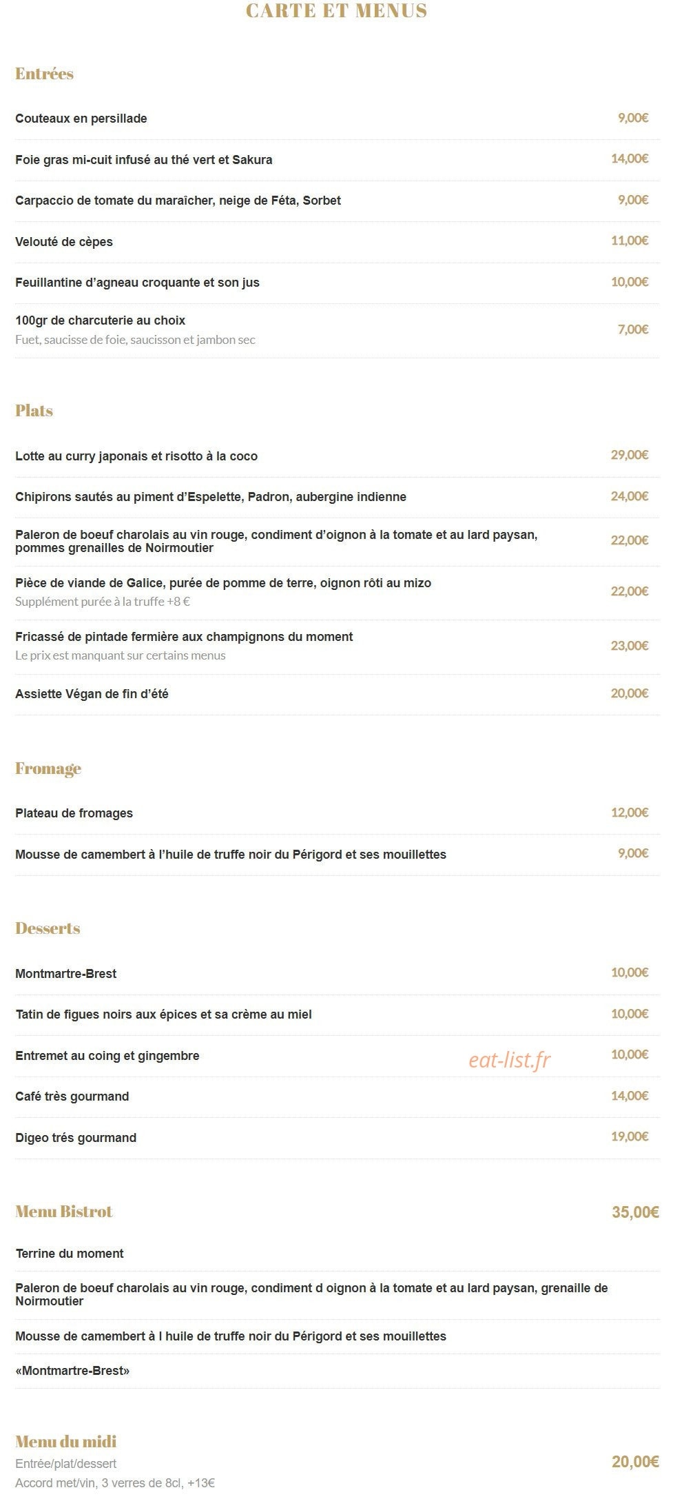 Le Bon, La Butte — carte page 1