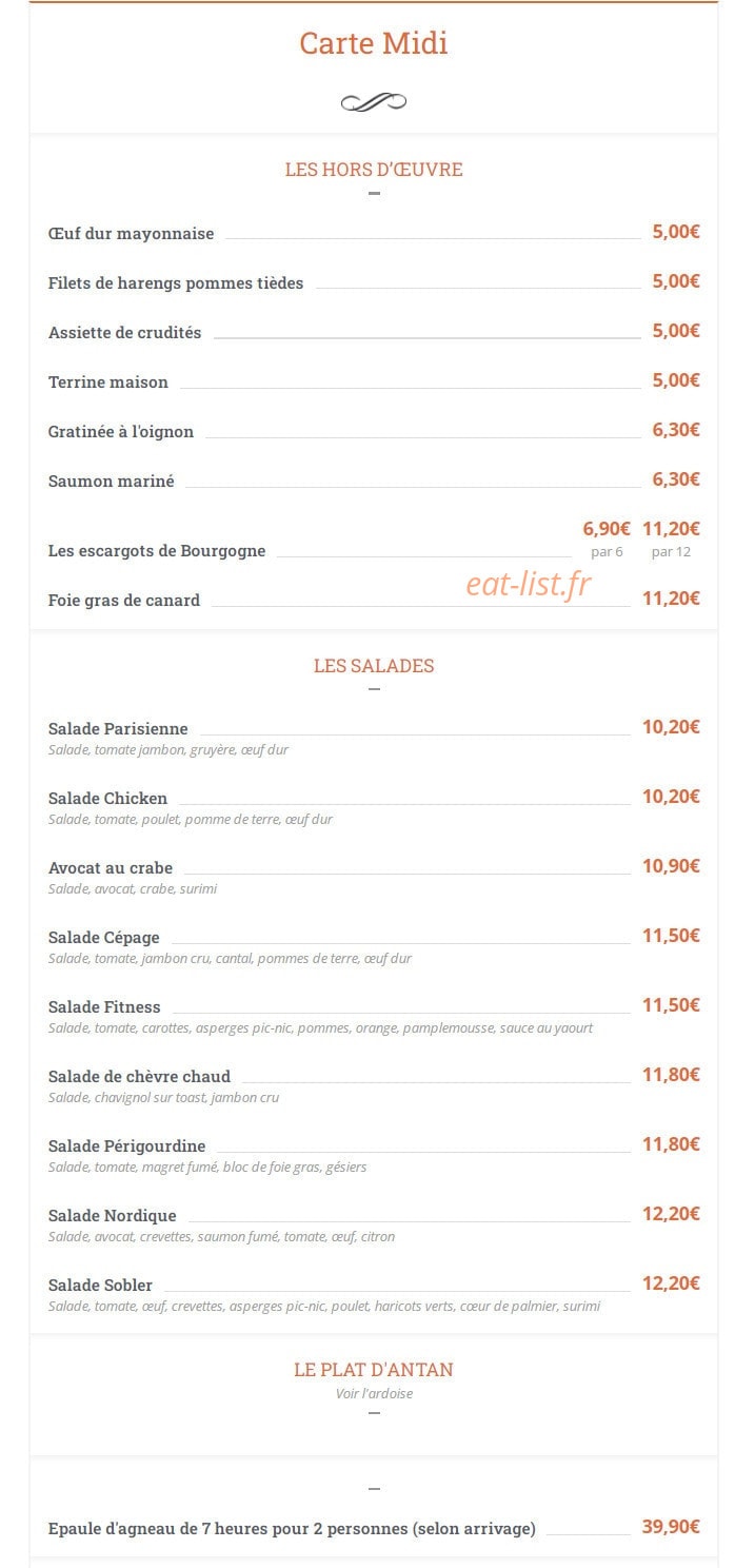 Le Cépage Montmartrois — carte page 1