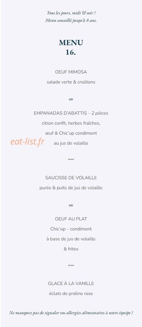 Le Coq & Fils - the Poultry House — carte page 4