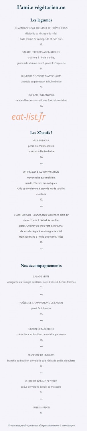 Le Coq & Fils - the Poultry House — carte page 2